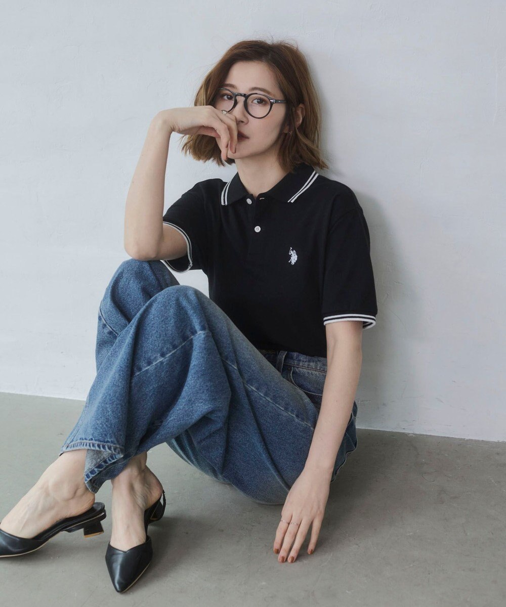 WEGO 【26年春夏新カラー登場/ユニセックス着用ITEM/SMLサイズ展開】U.S. POLO ASSN.別注ラインポロシャツ 