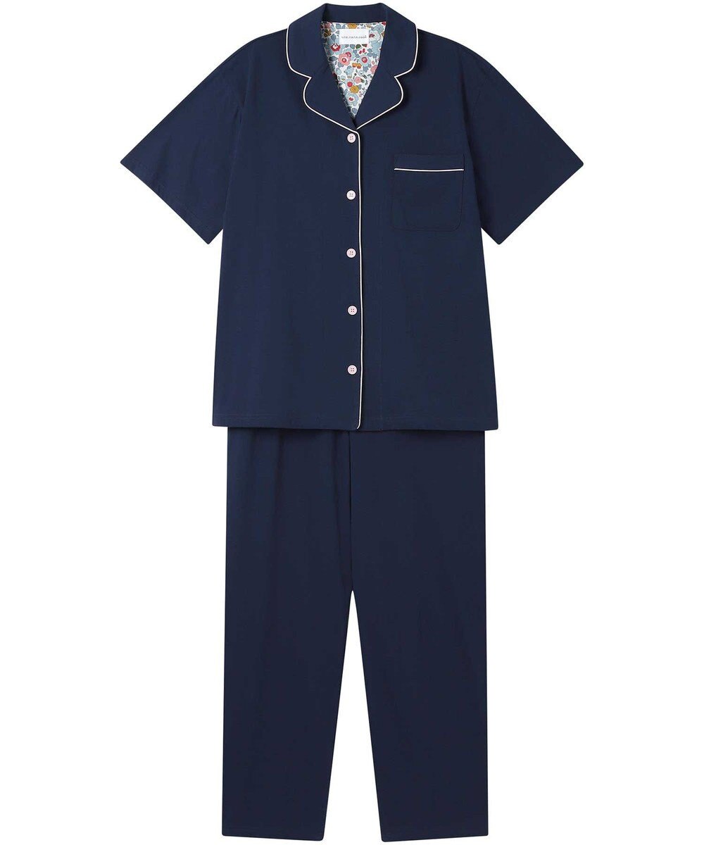 une nana cool 【綿100％】40ハイゲージ天竺半袖パジャマ MADE WITH LIBERTY FABRIC 