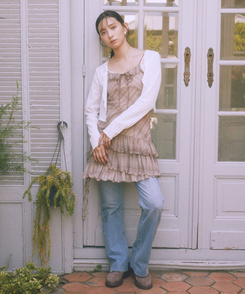 earth music&ecology 【2点セット】ＳＥＴ２点メローボレロ＋フリルキャミソール 