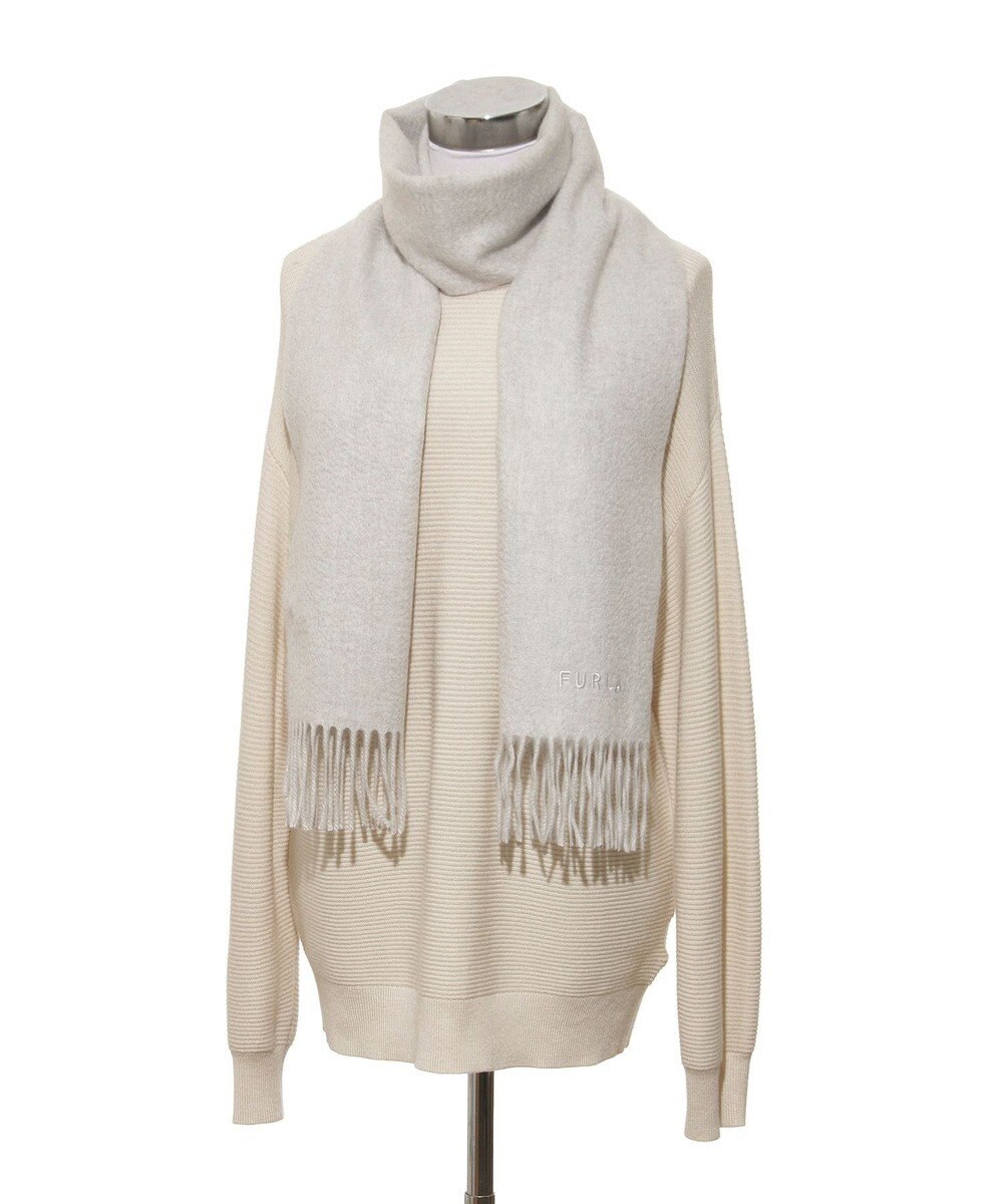 MOONBAT 【洗えるカシミヤ】FURLA カシミヤ100%無地マフラー／幅30cm 