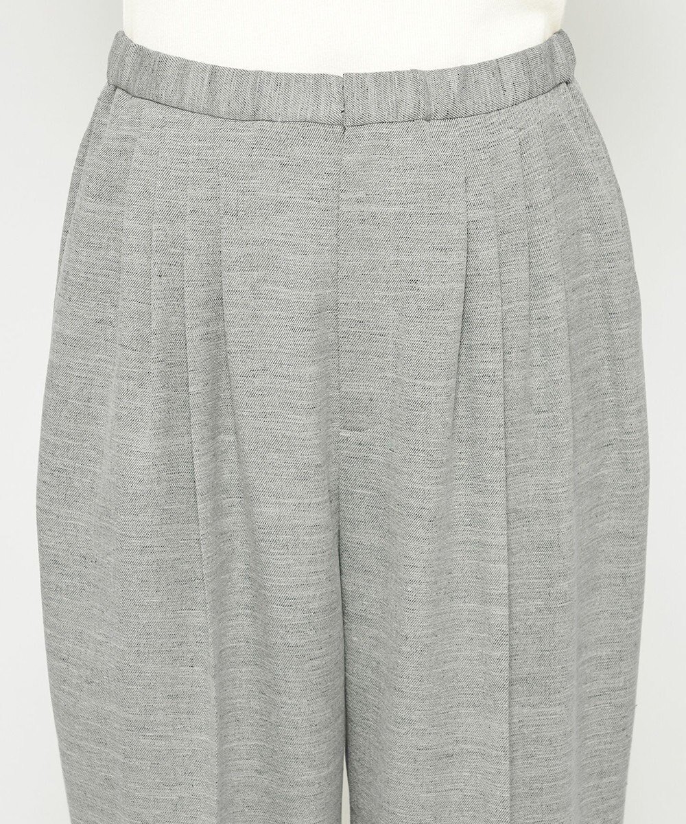 uncrave リネンライクツイル テーパードパンツ 