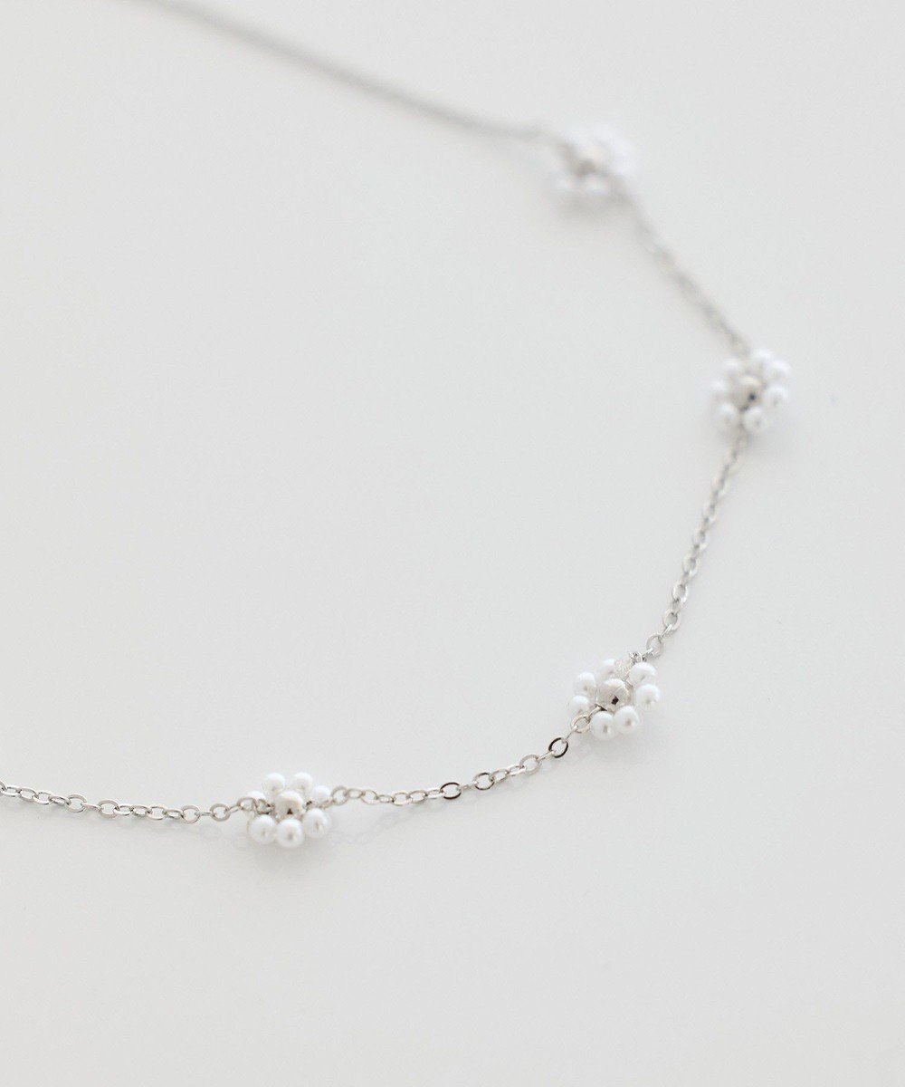 earth music&ecology ビーズフラワーネックレス 