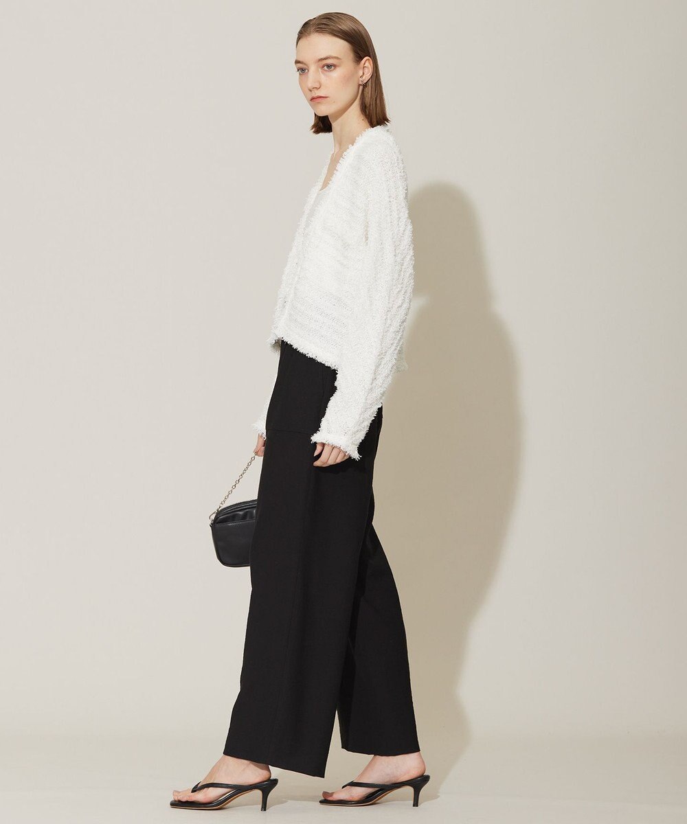 ICB 【洗える】 スラリットテープ カーディガンジャケット 