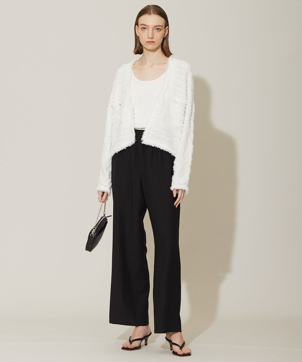 ICB 【洗える】 スラリットテープ カーディガンジャケット 