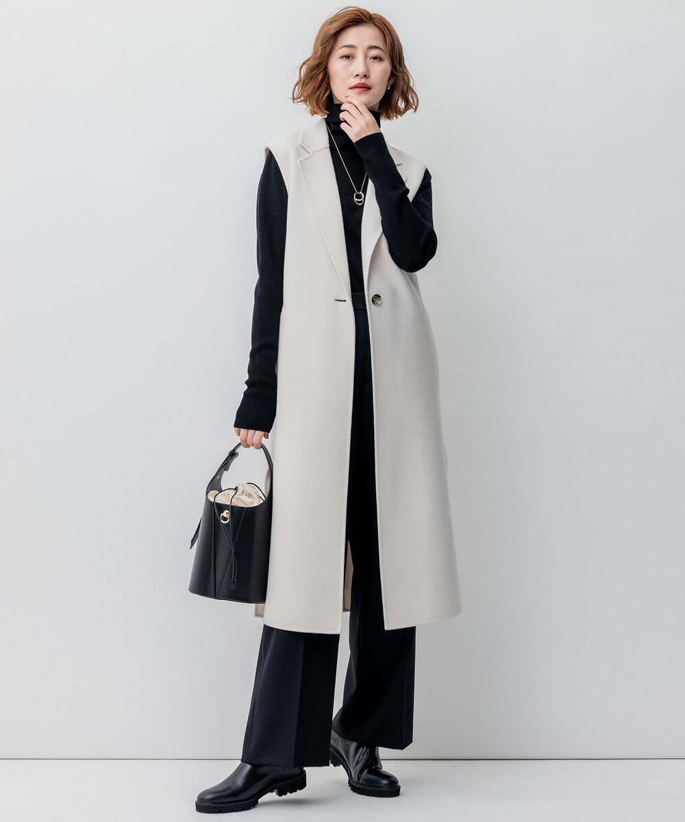 23区 【洗える】ウーステッドウール タートルネック ニット 