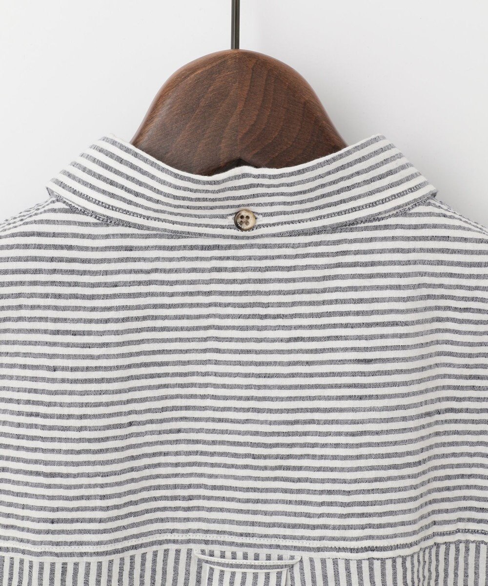 JOSEPH ABBOUD MOUNTAIN 【SPACE／UNISEX】オーガニックコットンリネンドライサッカー シャツ 