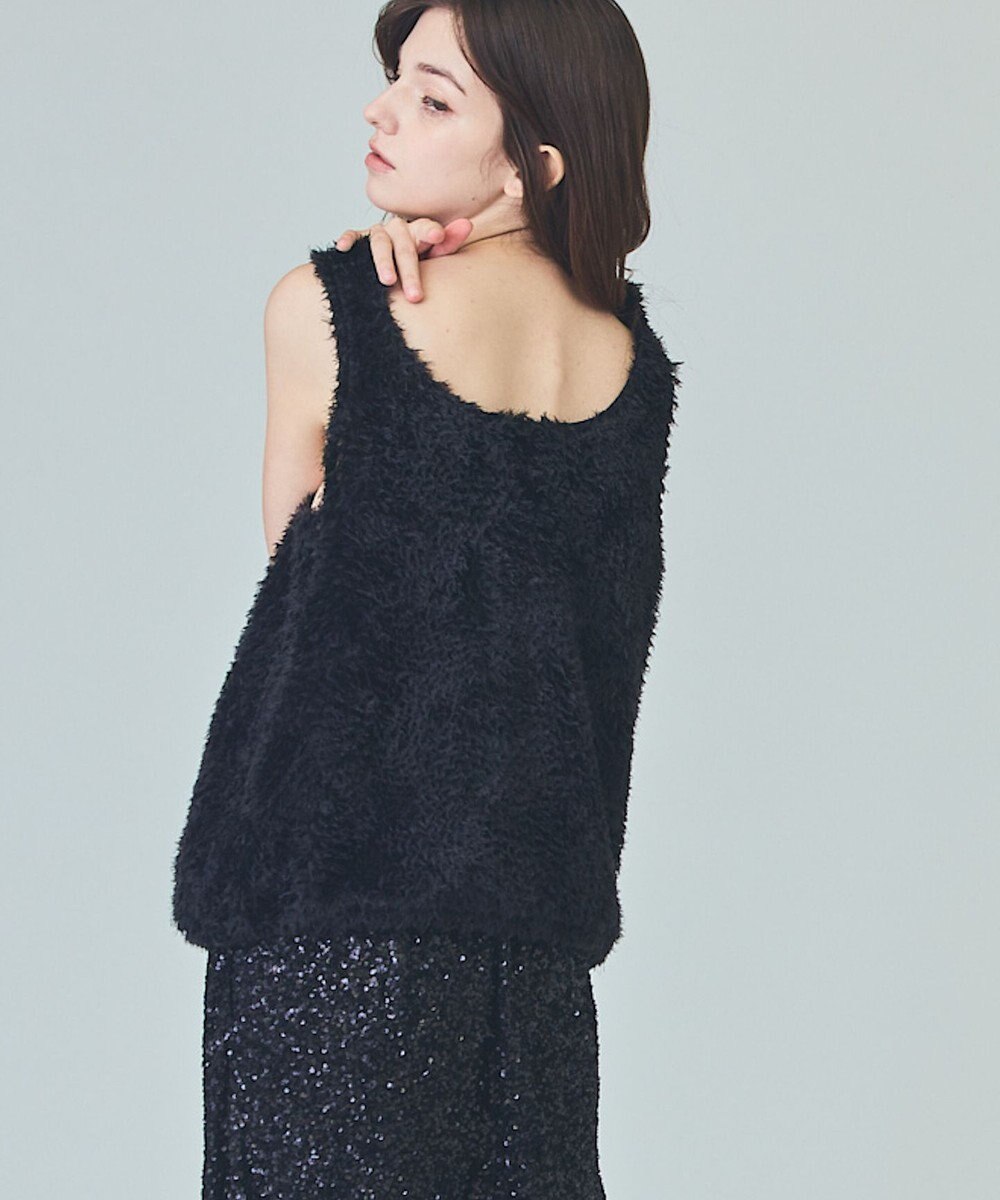 GRACE CONTINENTAL チュールフェザータンクトップ 