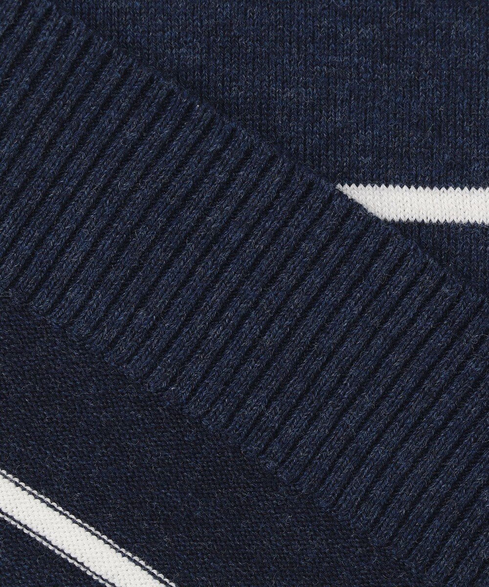 JOSEPH ABBOUD MOUNTAIN 【SPACE／UNISEX】OGコットンストレッチボーダー ニットTシャツ 