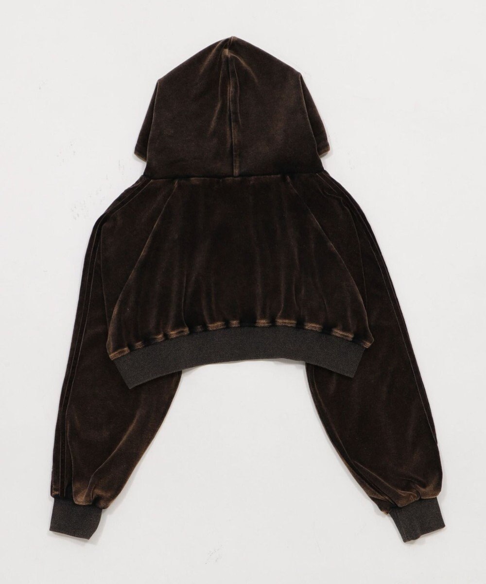 WEGO ベロア2ラインジップパーカー 