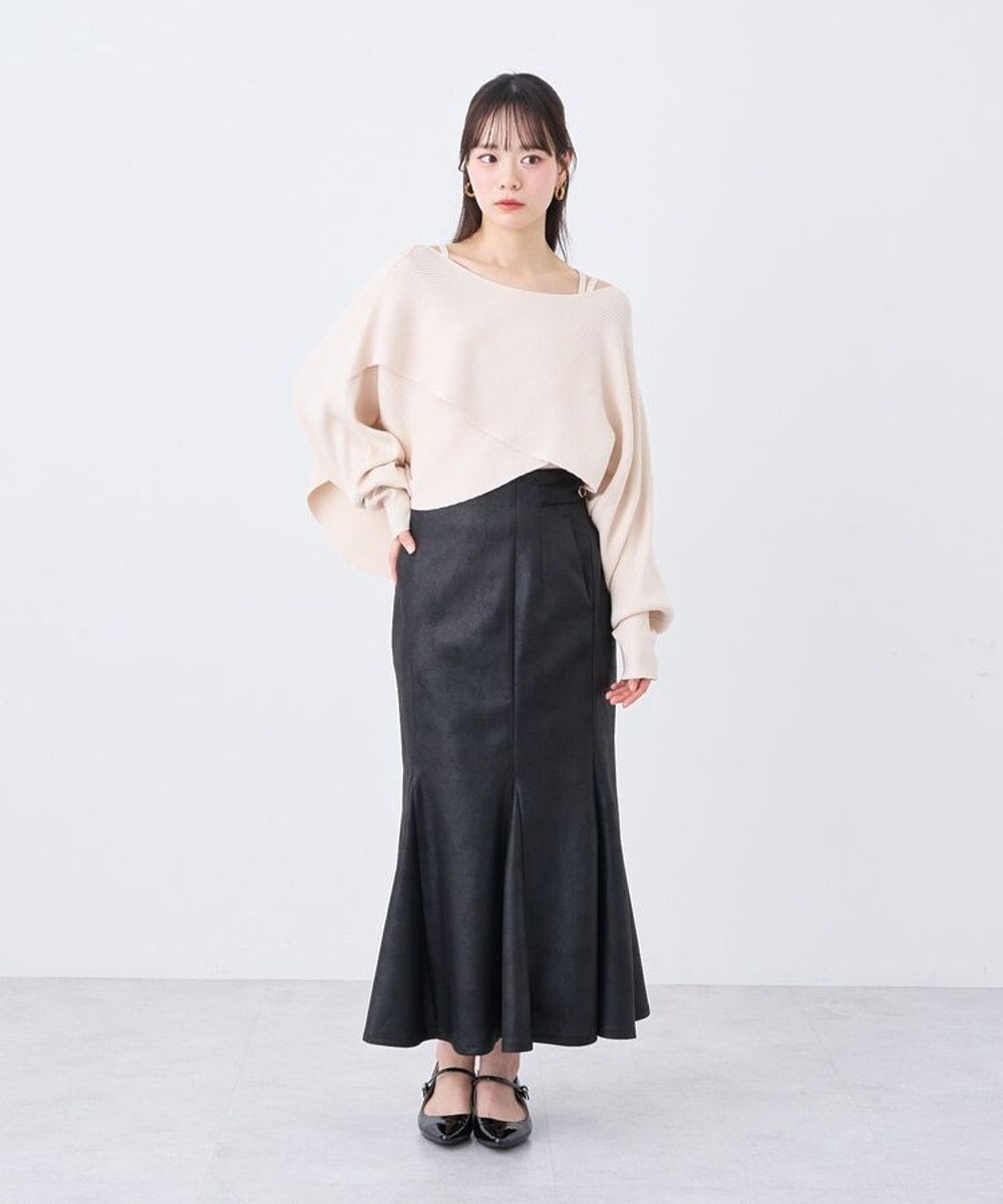 earth music&ecology 【2WAY】SET2点クロスニット＋キャミソール 