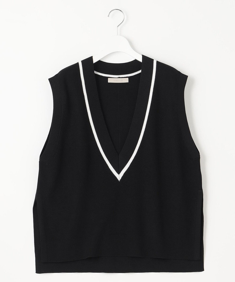 UNFILO L 【UVケア/抗菌防臭】深Ｖニットベスト 
