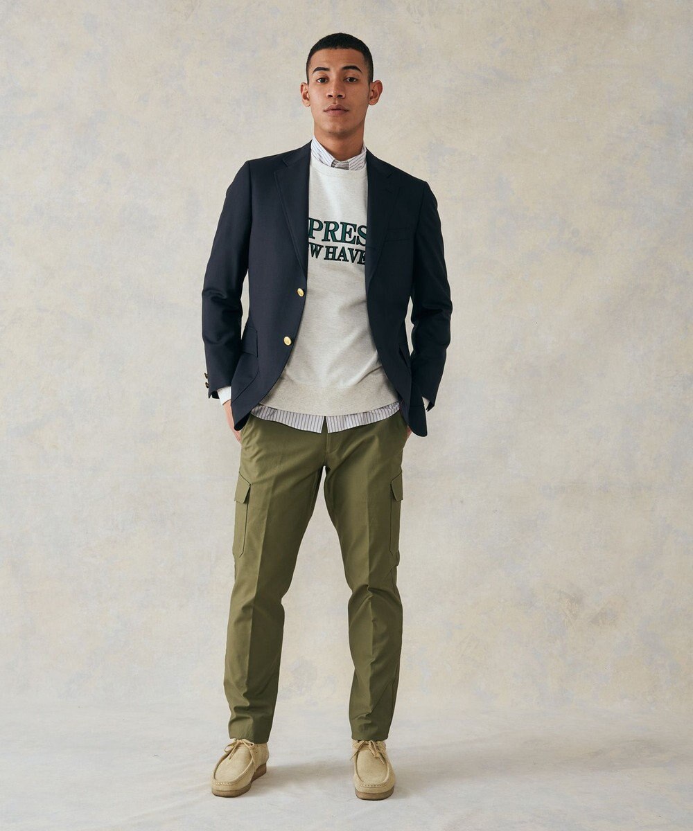 J.PRESS MEN バックサテンストレッチカーゴパンツ 