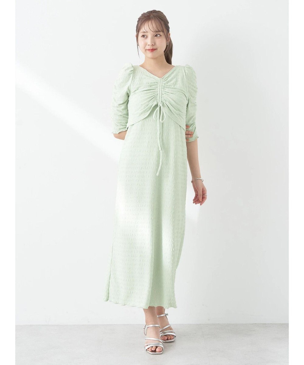 earth music&ecology やわらかカットソーレイヤード見えワンピース 