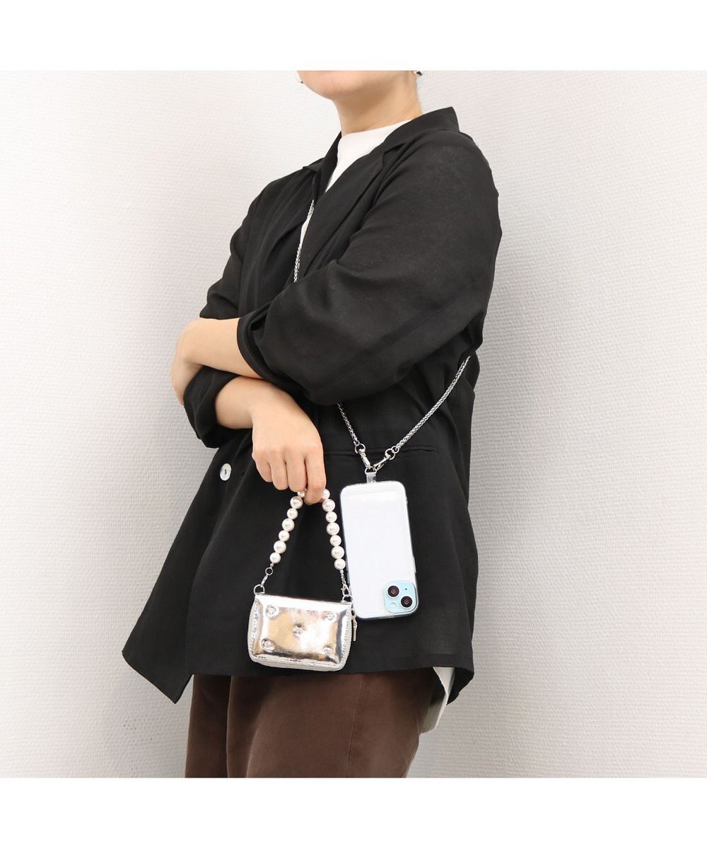 UNBILLION VERYコラボ ペルケ perche / 牛革パールハンドルジャバラウォレット 