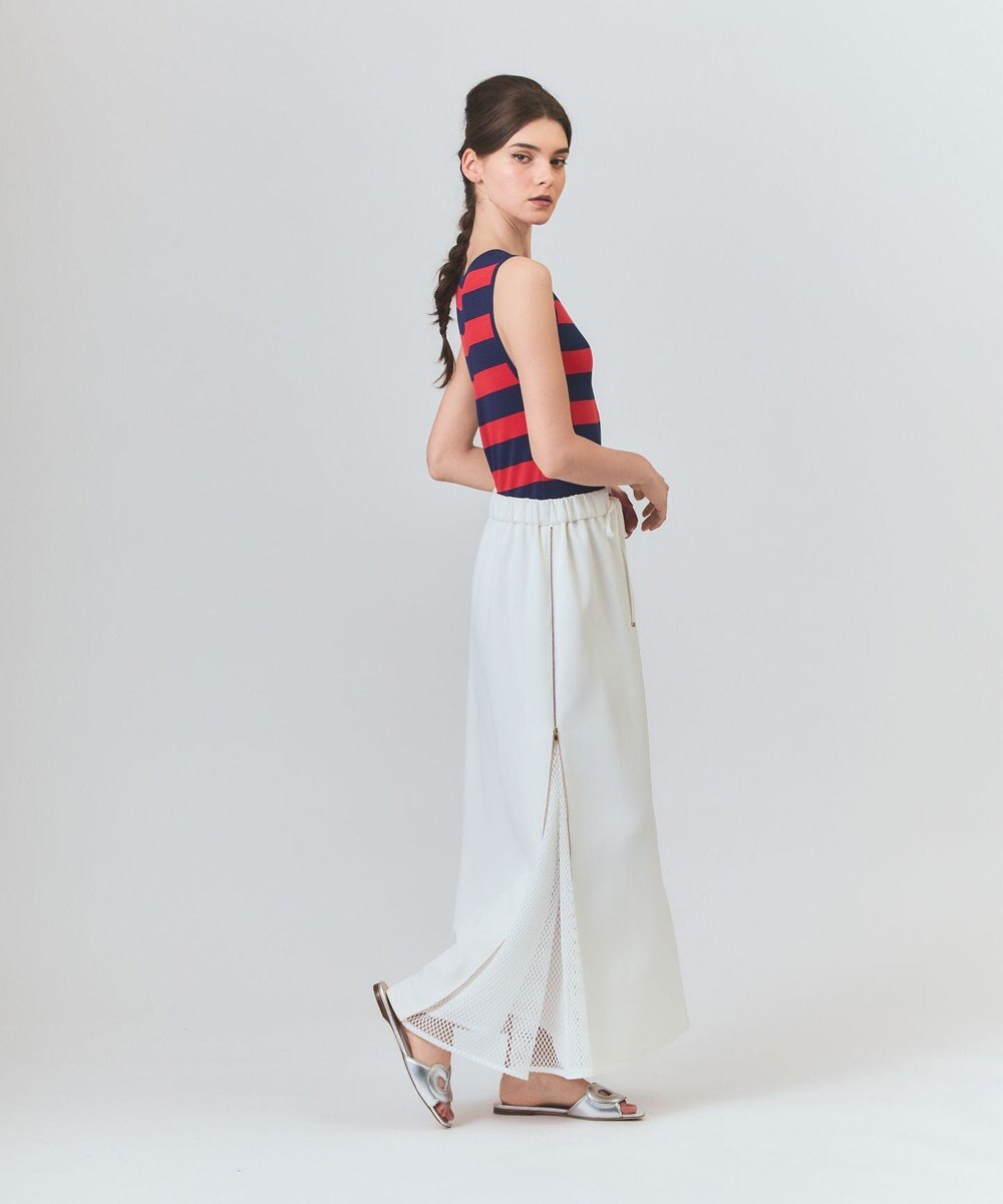 GRACE CONTINENTAL ラインニットノースリーブ 