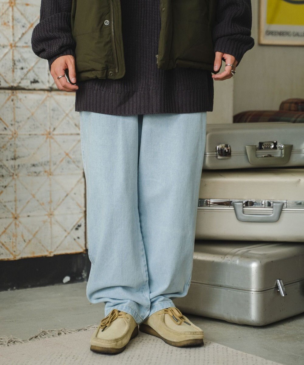 WEGO デニムイージーワイドパンツ 