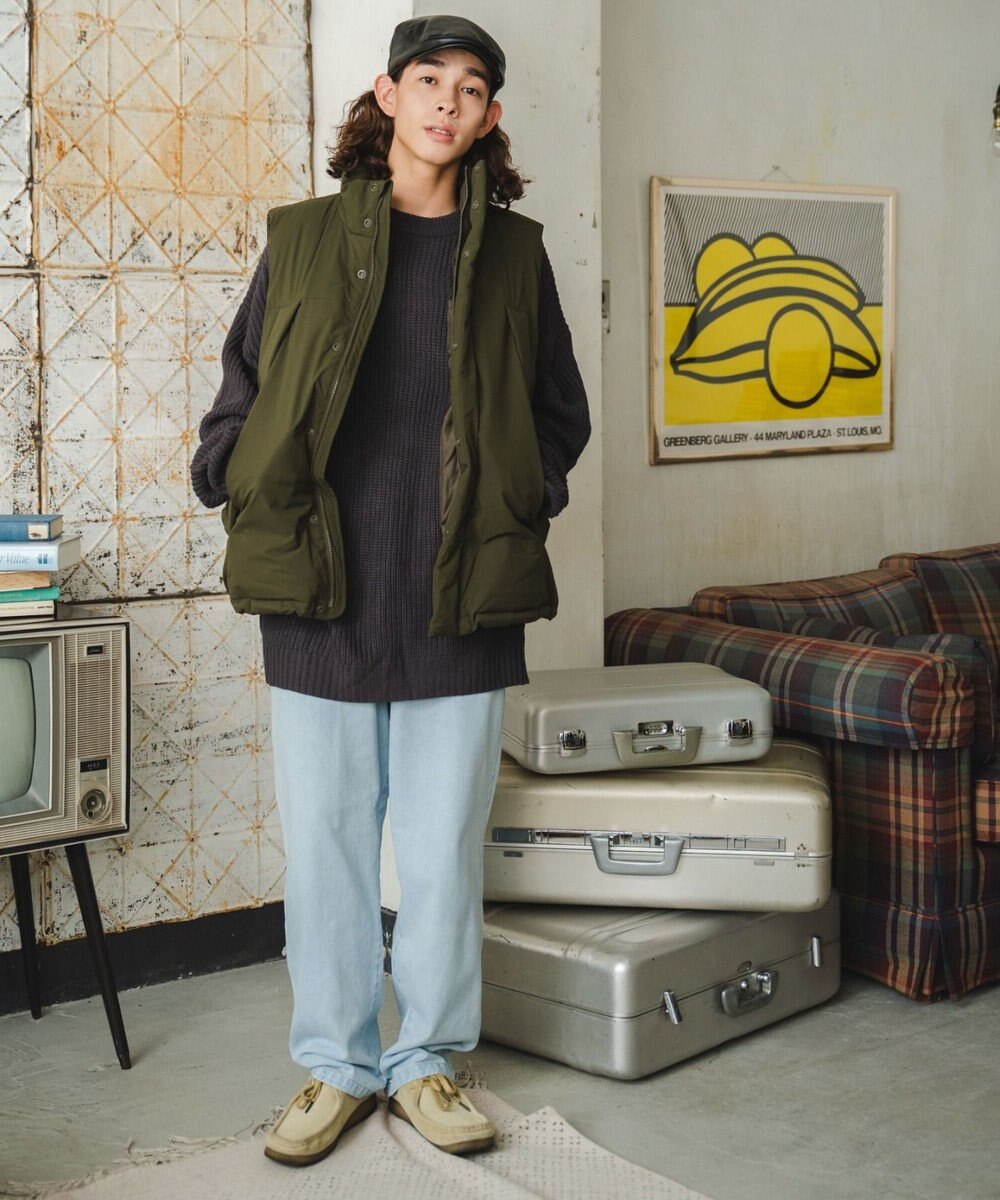 WEGO デニムイージーワイドパンツ 