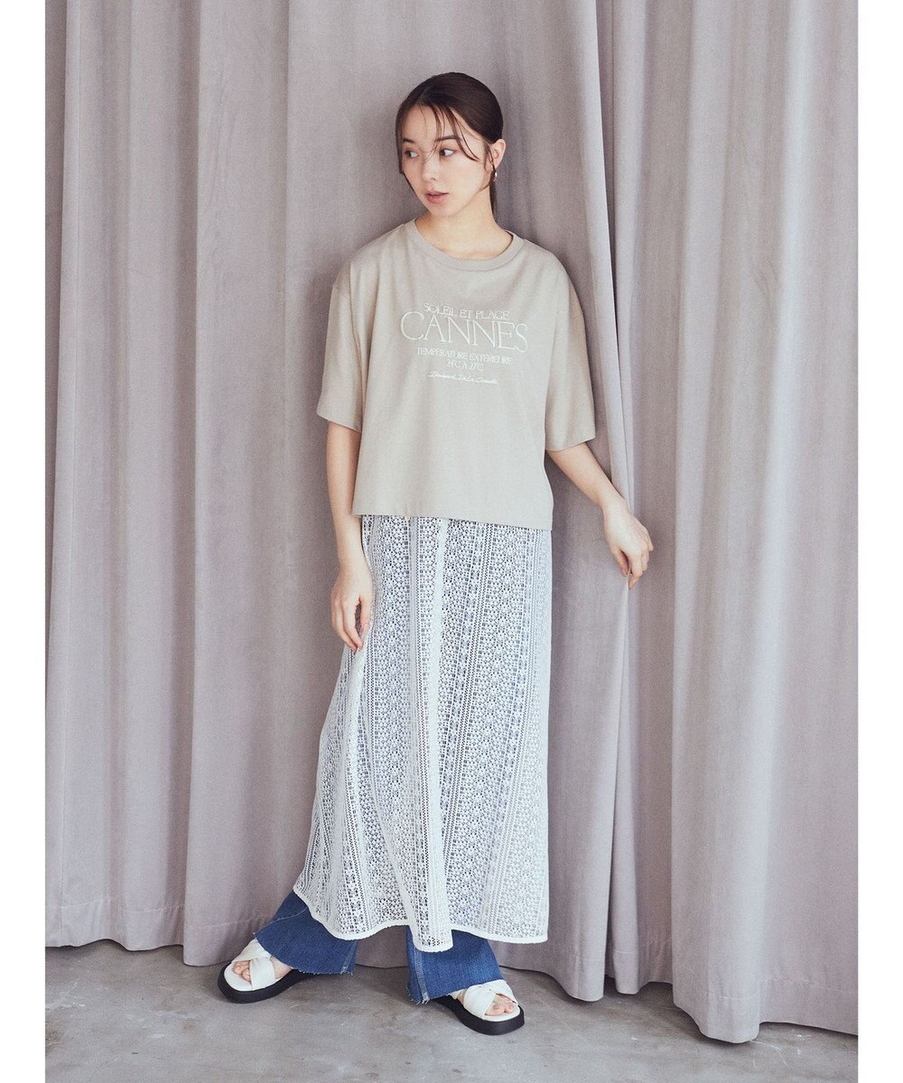 earth music&ecology ＣＡＮＮＥＳ　ショートＴ 