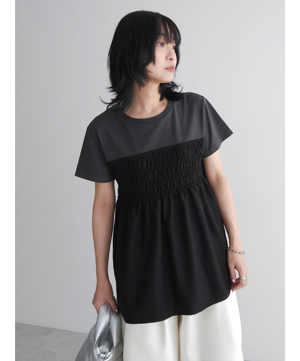 Green Parks シャーリングサテンドッキングプルオーバー 