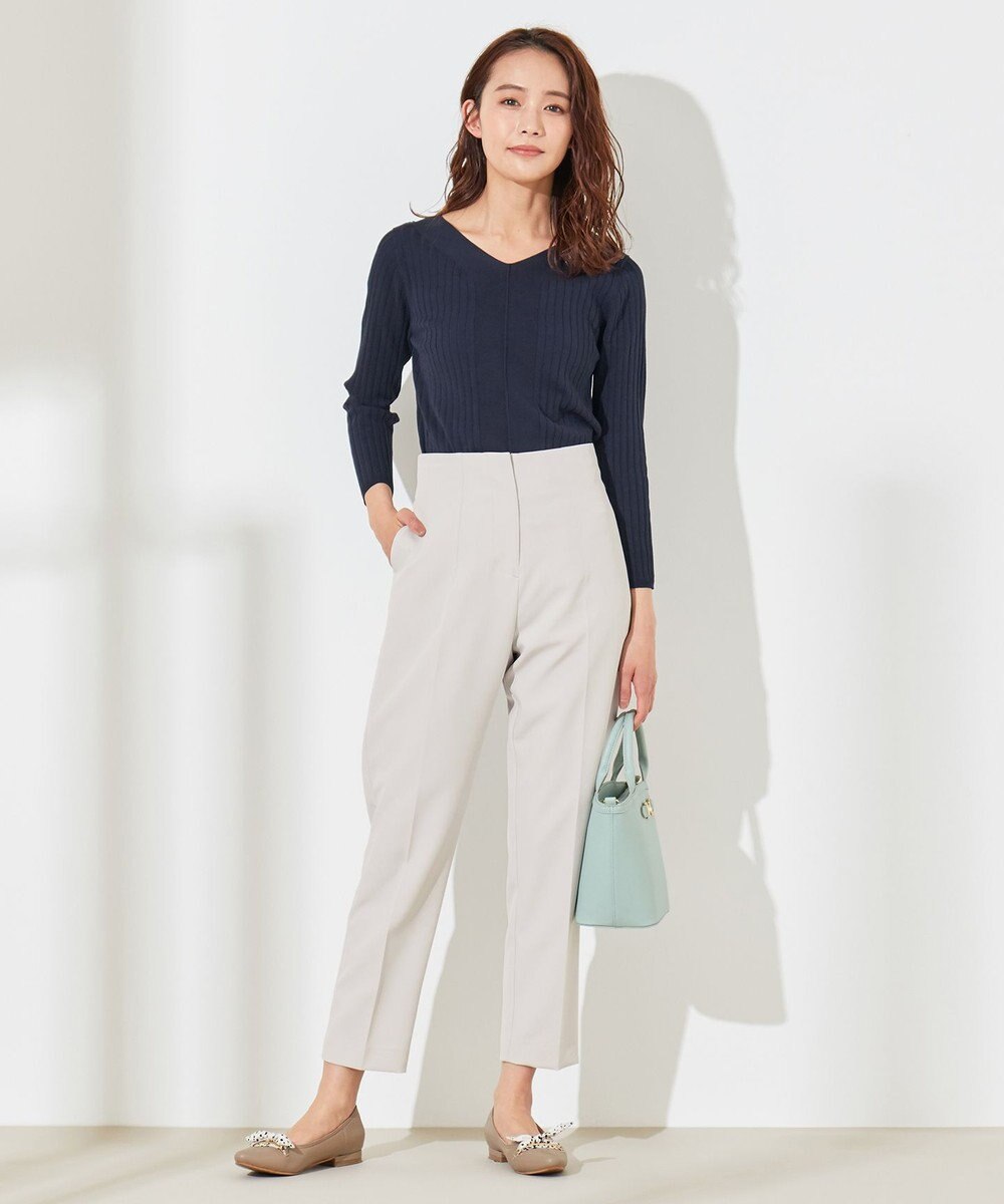 ANY SIS ハイウエストテーパード パンツ 