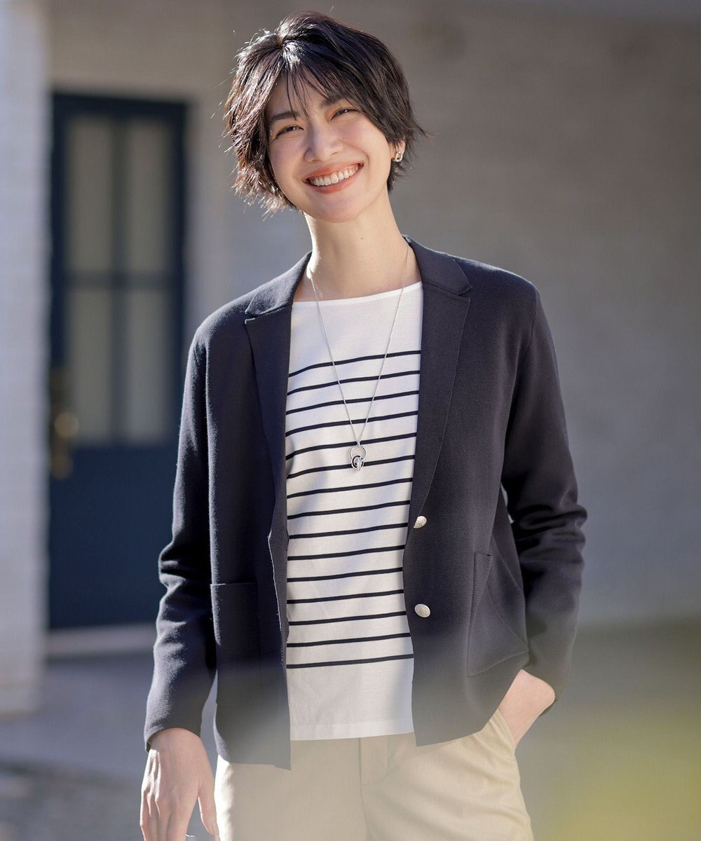 J.PRESS LADIES バスクボーダー カットソー 