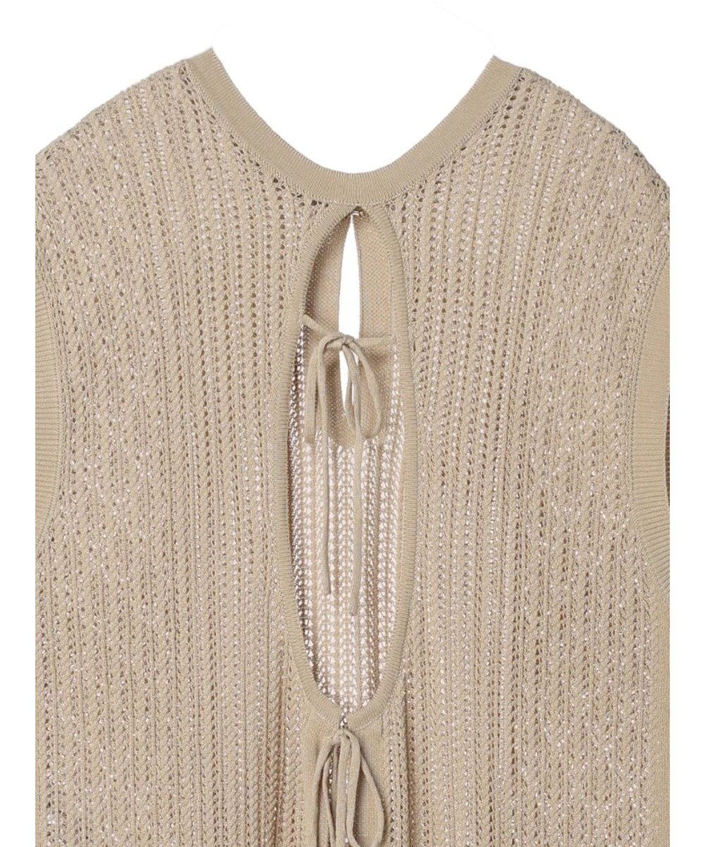 Green Parks 前後２Ｗａｙ　透かし柄ニットワンピース 