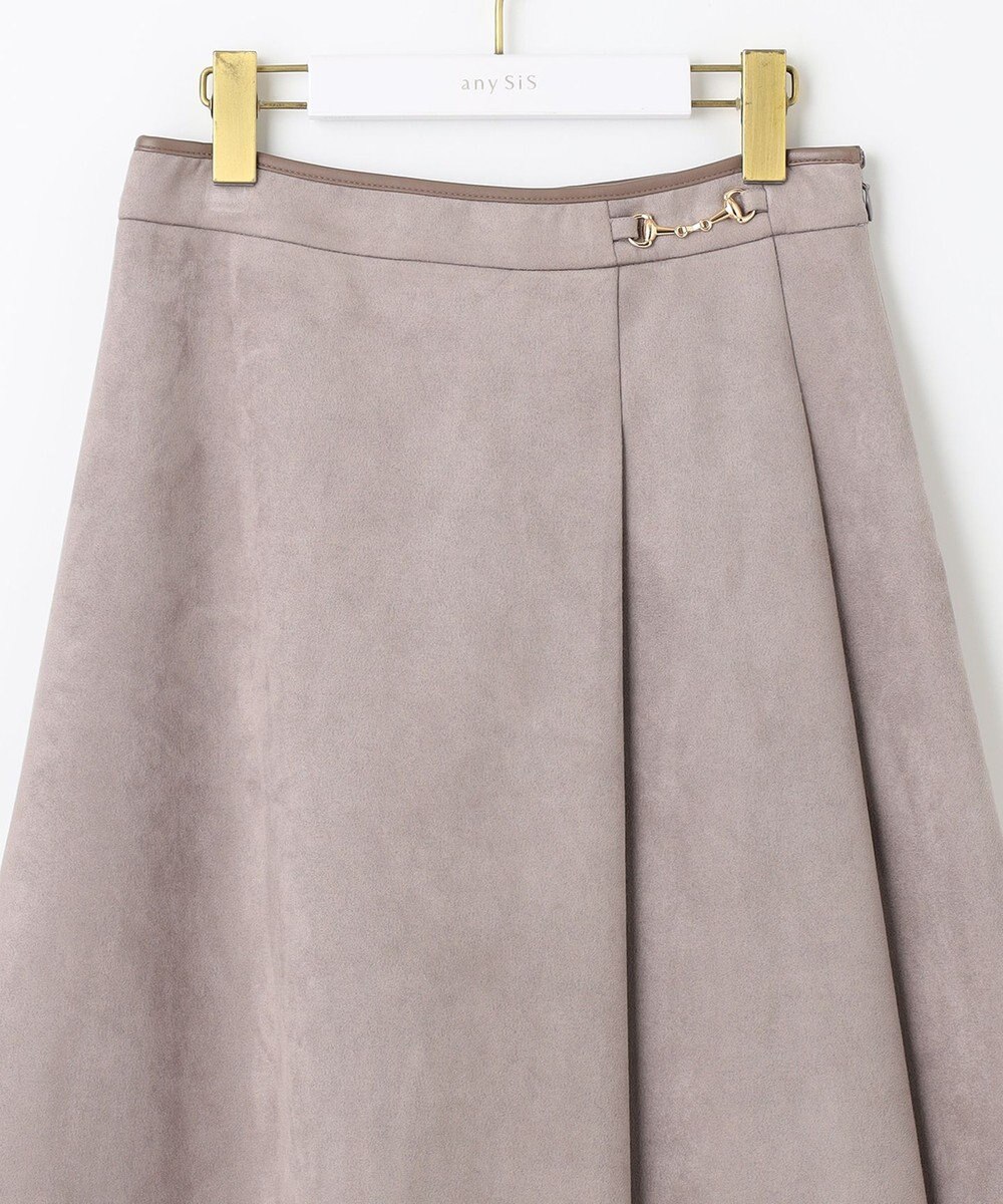 ANY SIS 【洗える】スエードライクビット スカート 