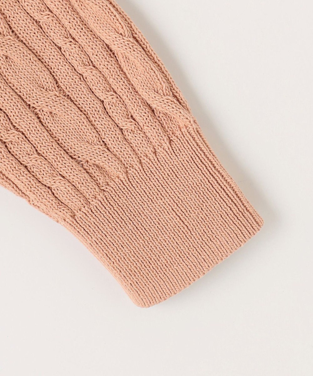 J.PRESS LADIES 【洗える】GIZA MERCERIZE COTTON ケーブル ニット 