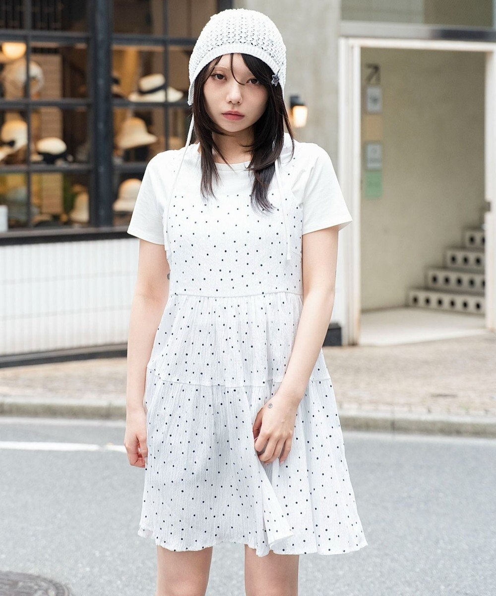 WEGO ティアードキャミワンピース 