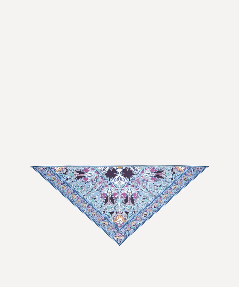 LIBERTY. アイアンシ トライアングル シルクスカーフ 100×140 