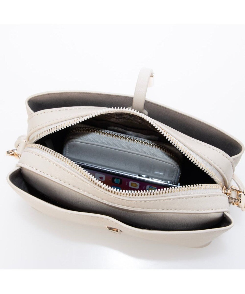 UNBILLION カシュカシュ cachecache / メタルフラップ3つ口ミニショルダー 