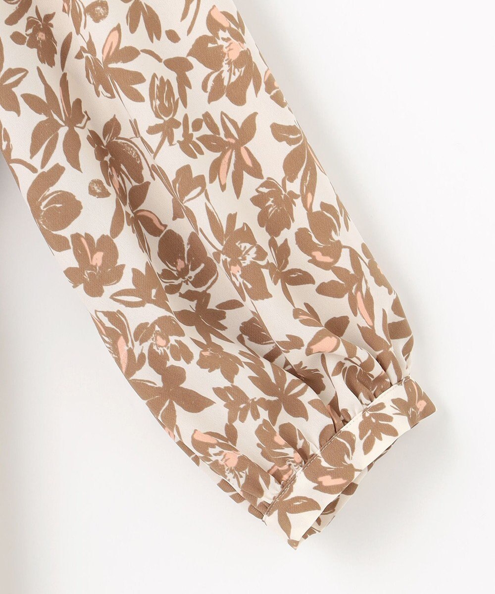 自由区 【洗える】スノーフラワープリント ワンピース 