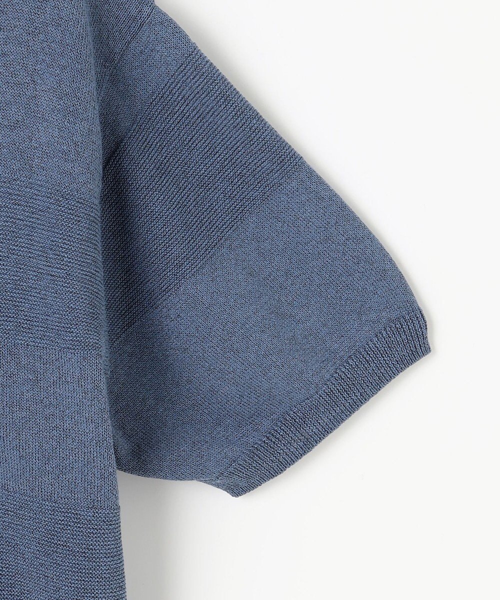 自由区 【洗える】ペーパーブレンドスキッパーポロ ニット 