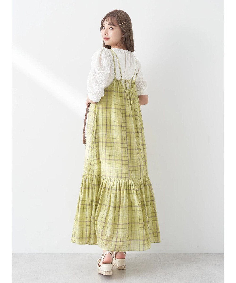 earth music&ecology マドラスチェックキャミワンピース 