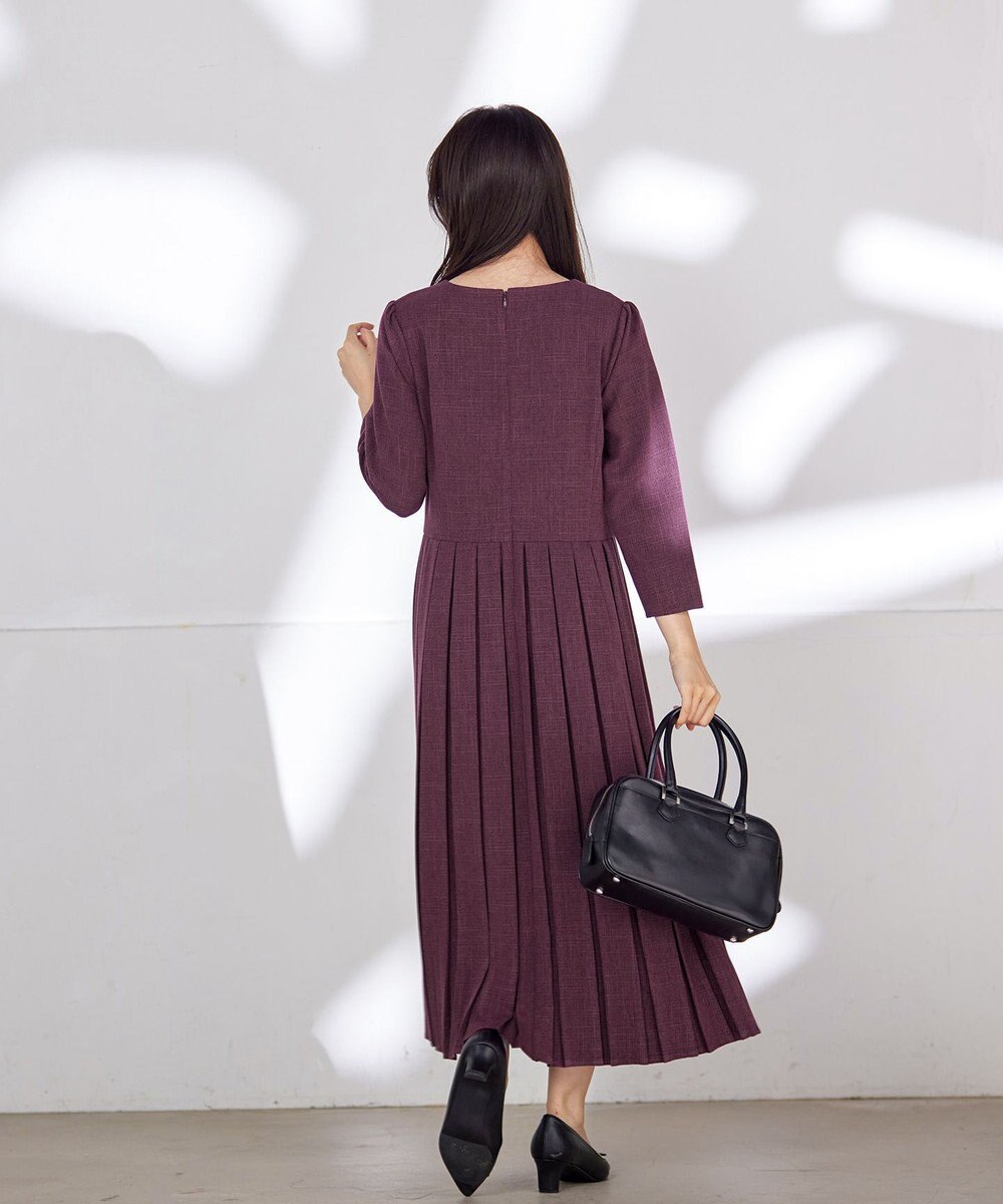 Tiaclasse 【洗える】プリーツワンピース 