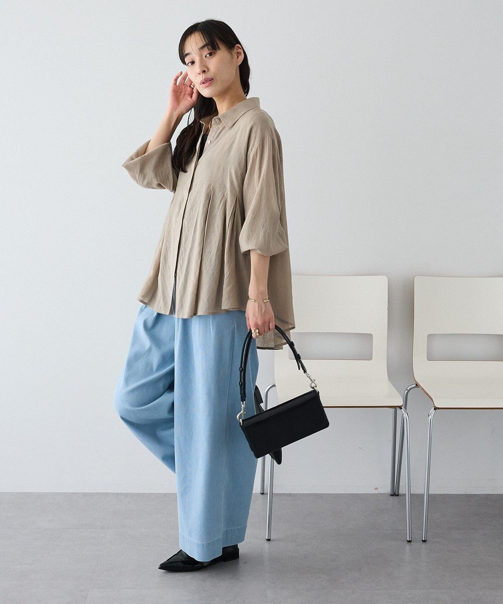 CRAFT STANDARD BOUTIQUE ヴィンテージボイルタックフレアシャツ 