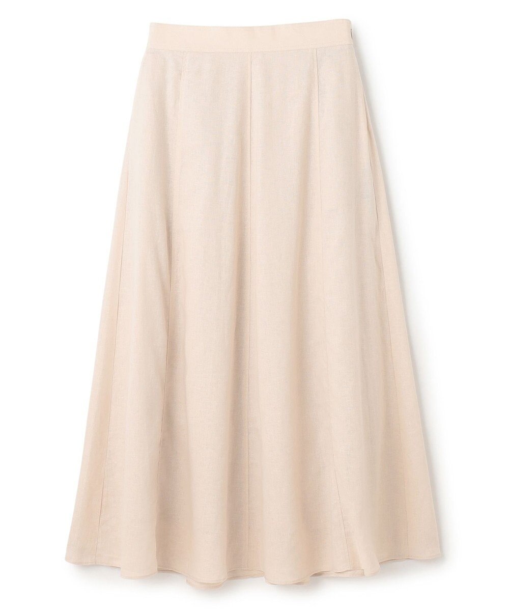 UNFILO リネンレーヨン セミフレアスカート 