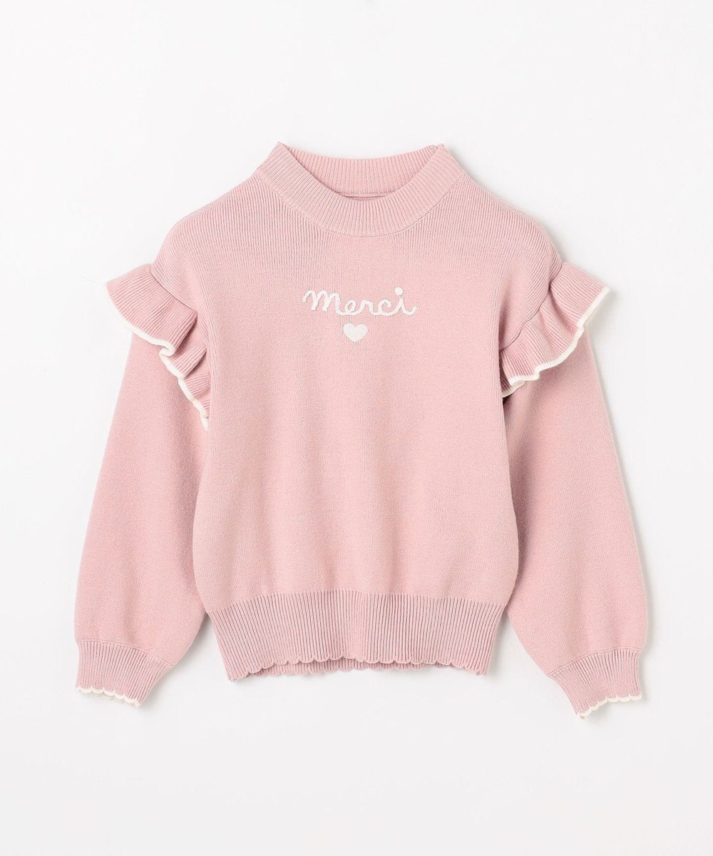 ANY KIDS 肩フリル しあわせタッチニット 