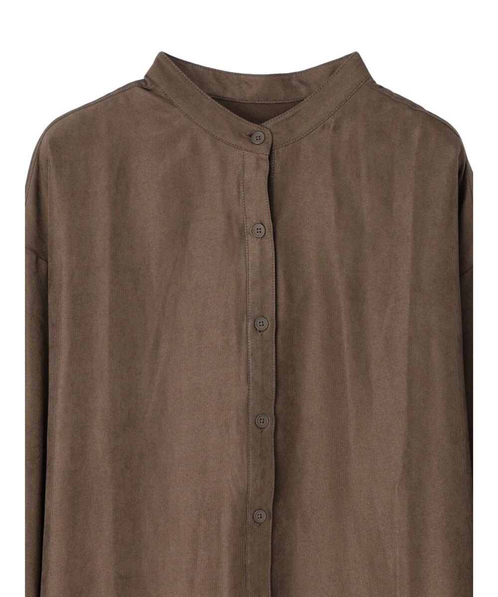 Green Parks マイクロピケシャツワンピース 