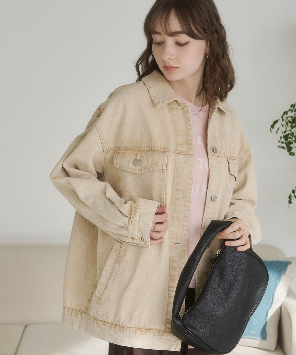 WEGO 【ANGIE VINTAGE】オーバーサイズデニムジャケット 