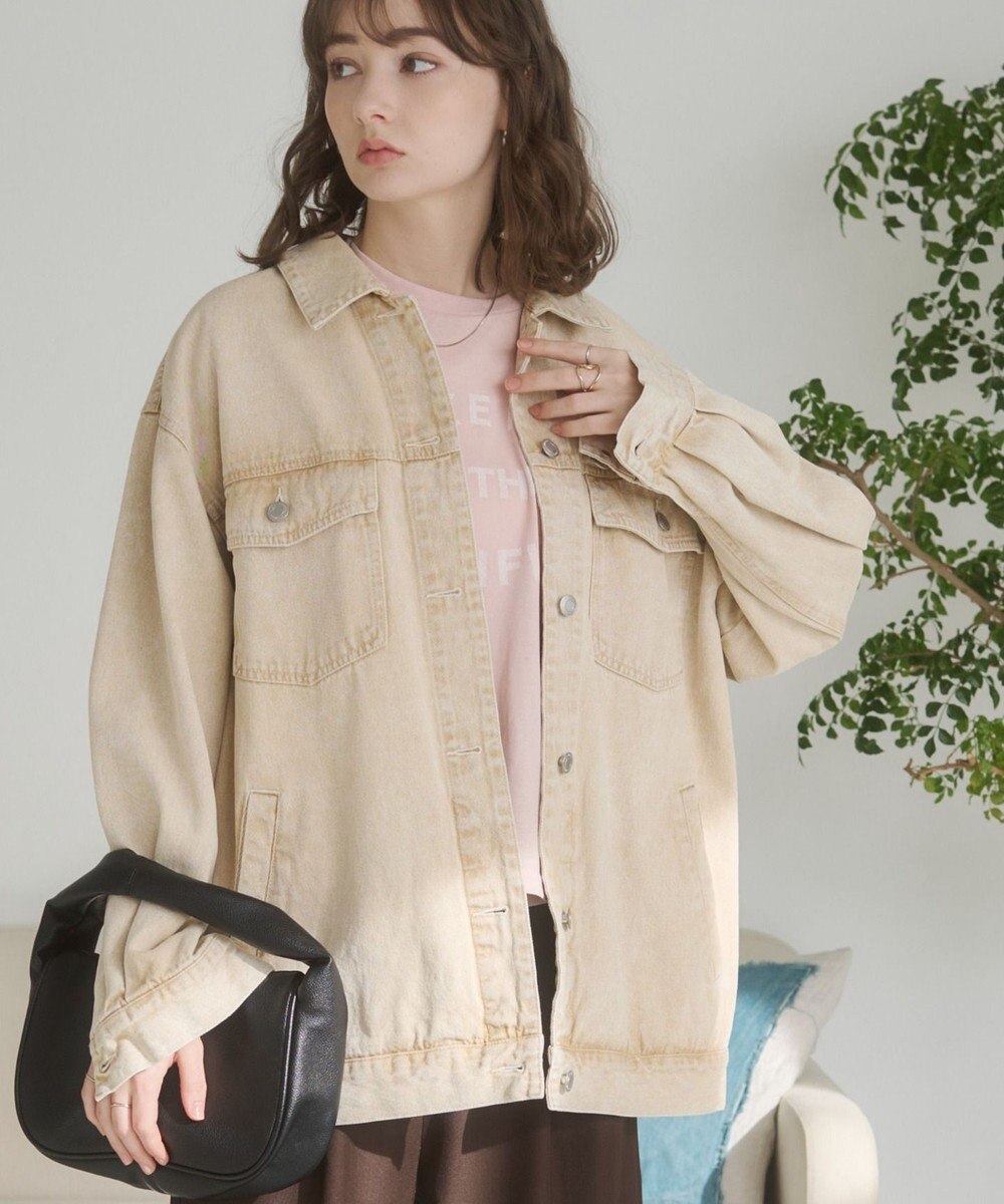 WEGO 【ANGIE VINTAGE】オーバーサイズデニムジャケット 