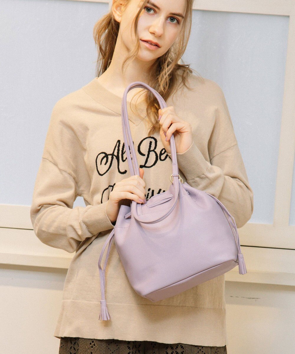 UNBILLION perche 抗菌レザー3wayドロストショルダーバッグ 