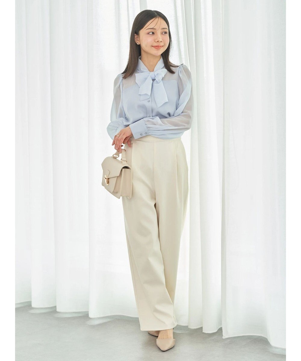 earth music&ecology シアードッキングブラウス 