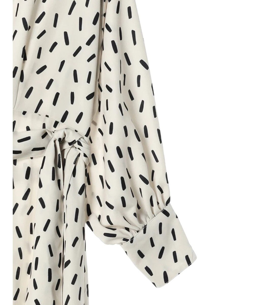 Green Parks armonia．スクエアドットプリントタックワンピース 