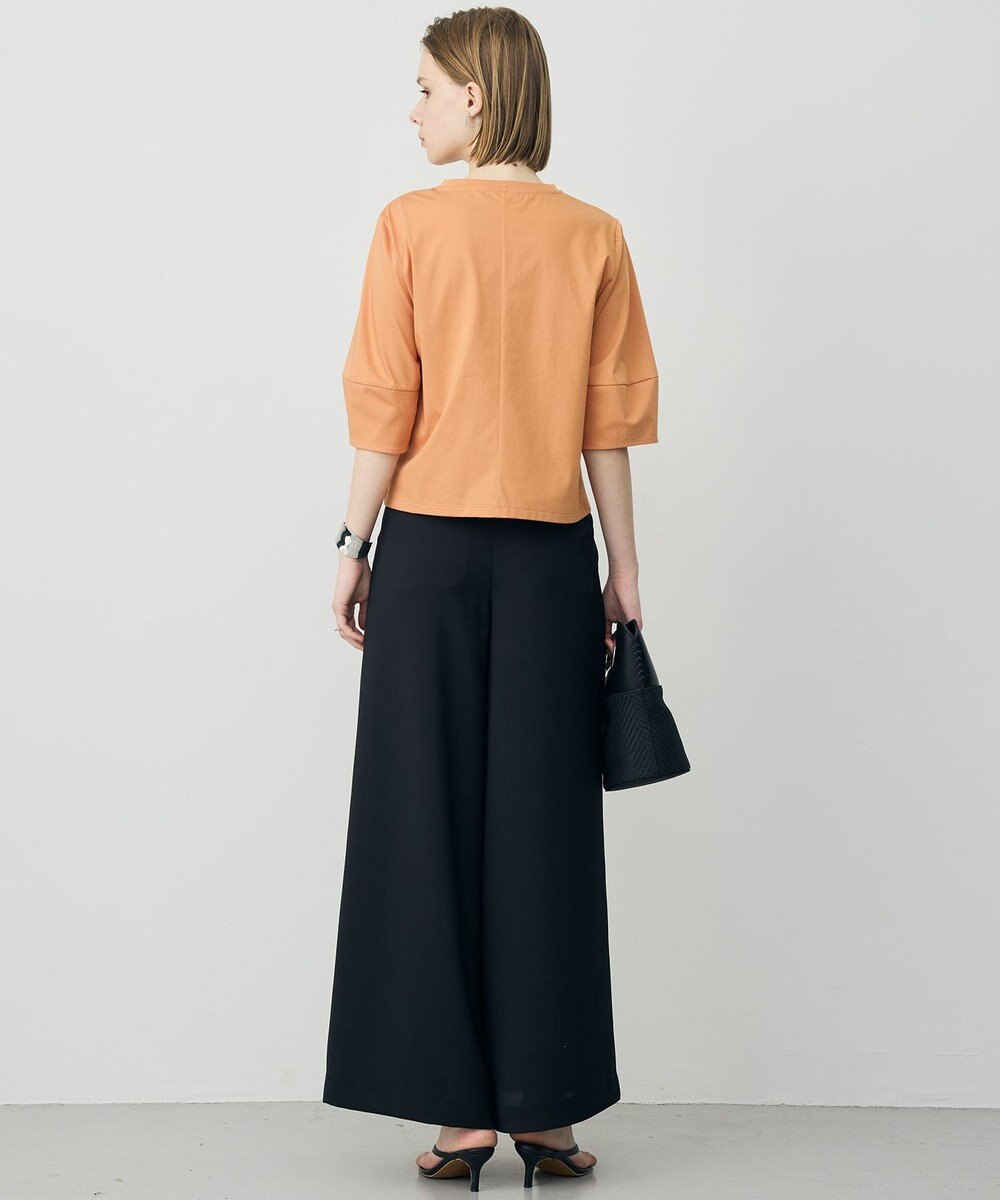 ICB L シャツジーナプレーディング ランタンスリーブカットソー 