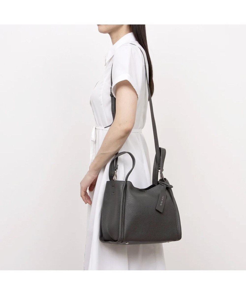 UNBILLION カシュカシュ cachecache / ミニショルダー付きソフトレザー調ミニトートバッグ 