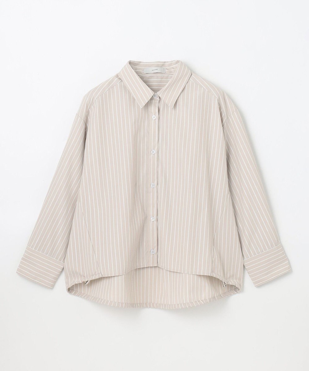 ANY 【洗濯機可】ストライプドロストシャツ 