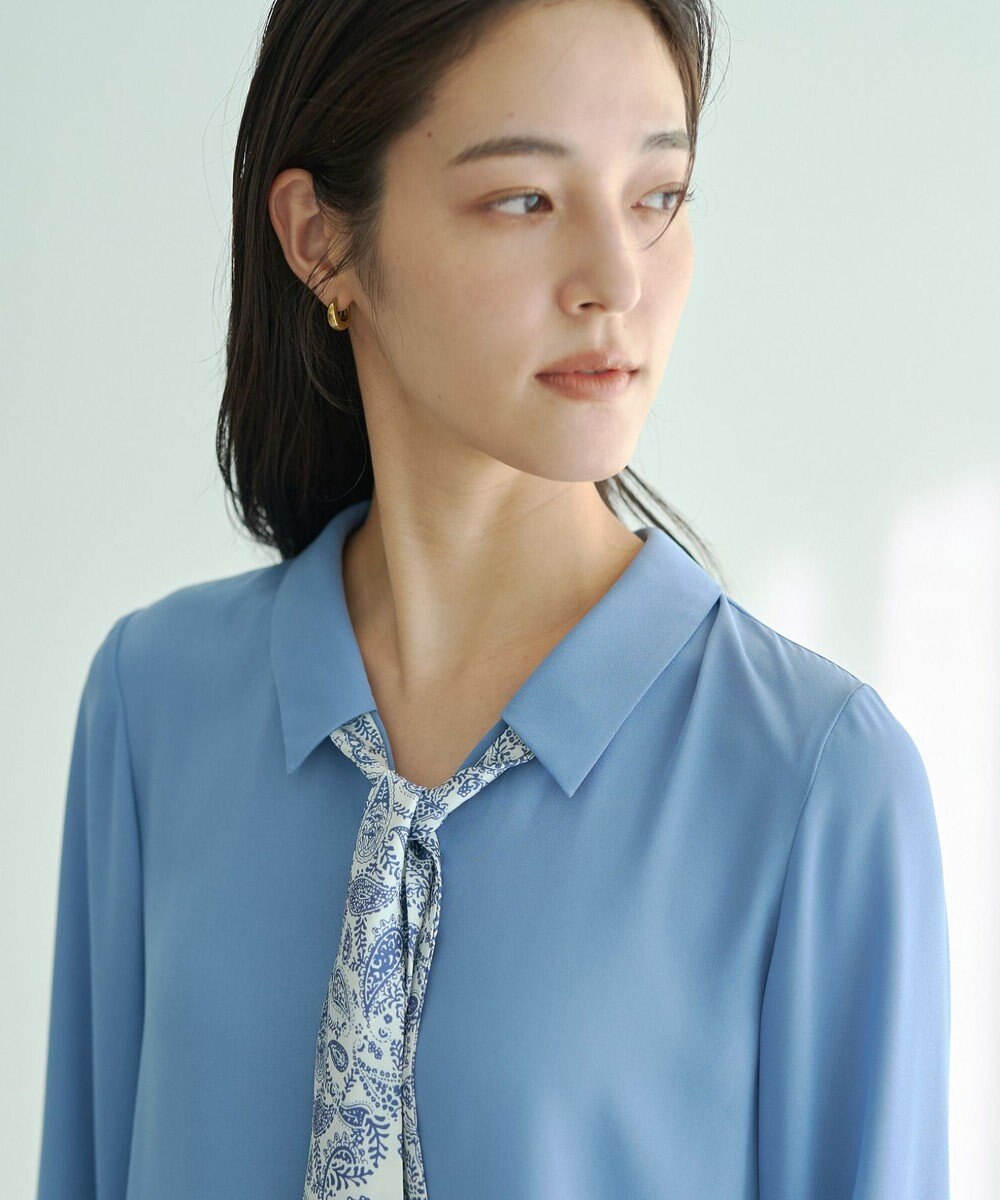 YECCA VECCA スカーフ付きブラウス 