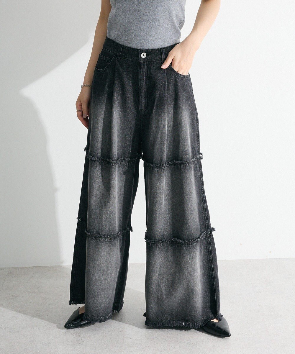 Green Parks ・ＳＵＧＡＲ　ＳＰＯＯＮ　ティアードデニムパンツ 