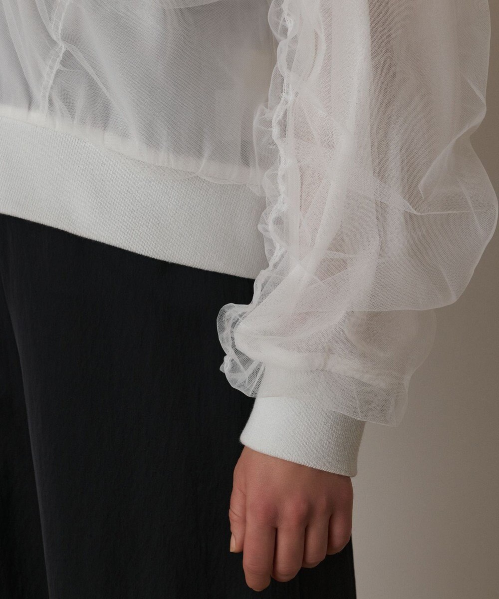 GRACE CONTINENTAL チュールギャザーブルゾン 